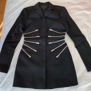 Alexander Wang Sculpted Jacket with Zipper Detail